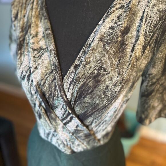 Julian Taylor Double-Breasted Green Midi Dress – Classic & Chic - Picture 10 of 10